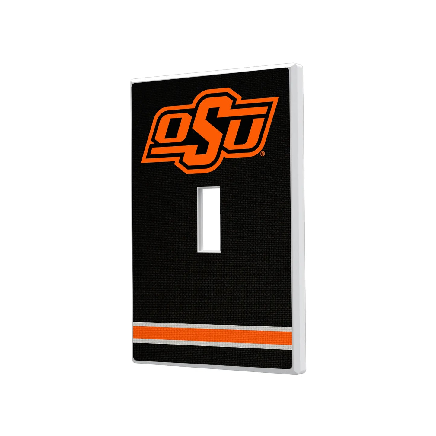 Oklahoma State University Cowboys Stripe Hidden-Screw Light Switch Plate