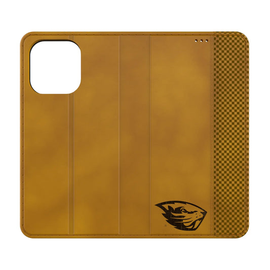 Oregon State University Beavers Burn Folio Phone Case for Apple iPhone