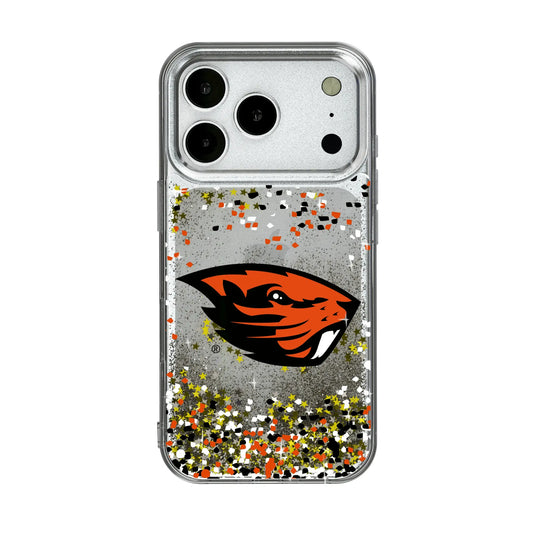 Oregon State University Beavers Confetti Glitter Phone Case for Apple iPhone