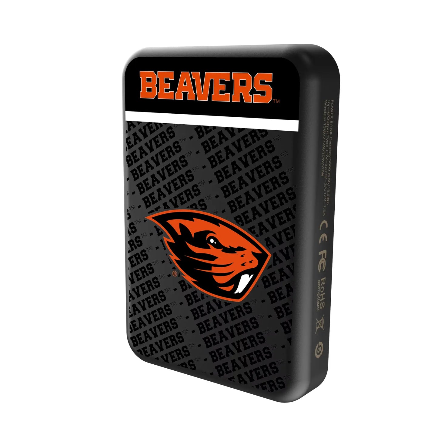 Oregon State University Beavers Endzone Plus Wireless Mag Power Bank