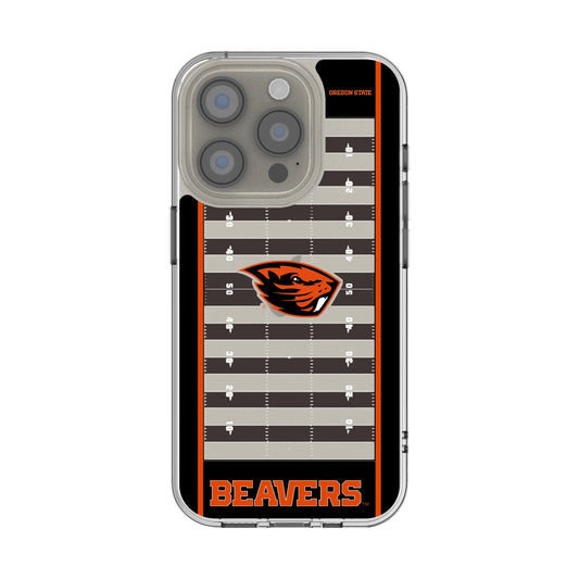Oregon State University Beavers Field Clear Phone Case for Apple iPhone