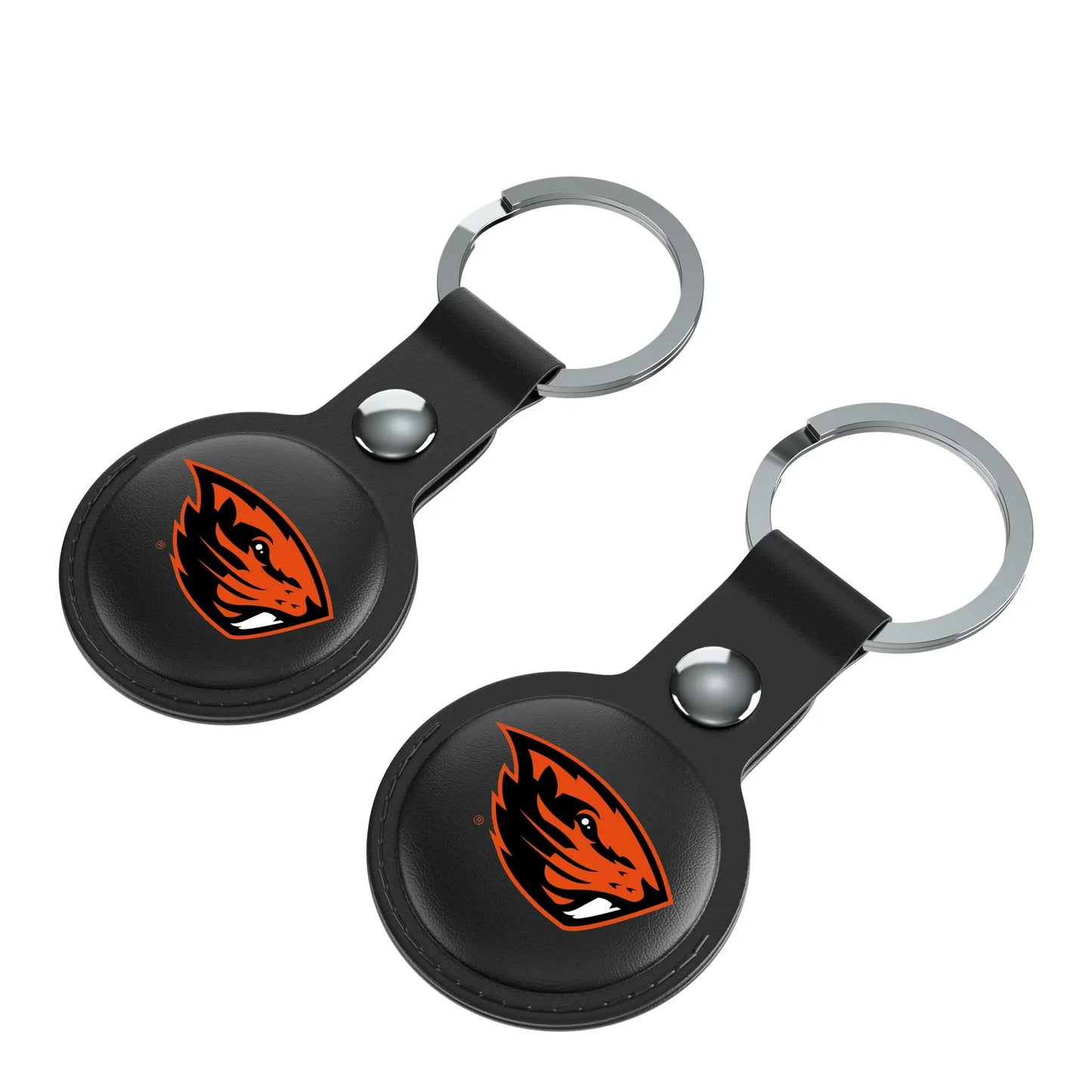 Oregon State University Beavers Insignia Black Airtag Holder 2-Pack