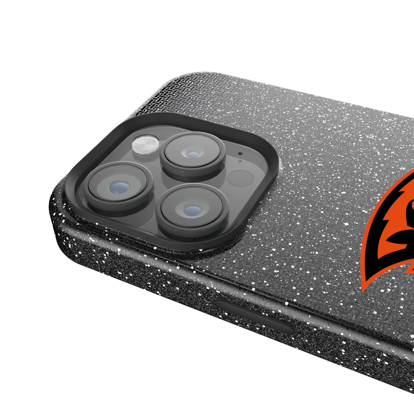 Oregon State University Beavers Linen Black Bling Phone Case for Apple iPhone