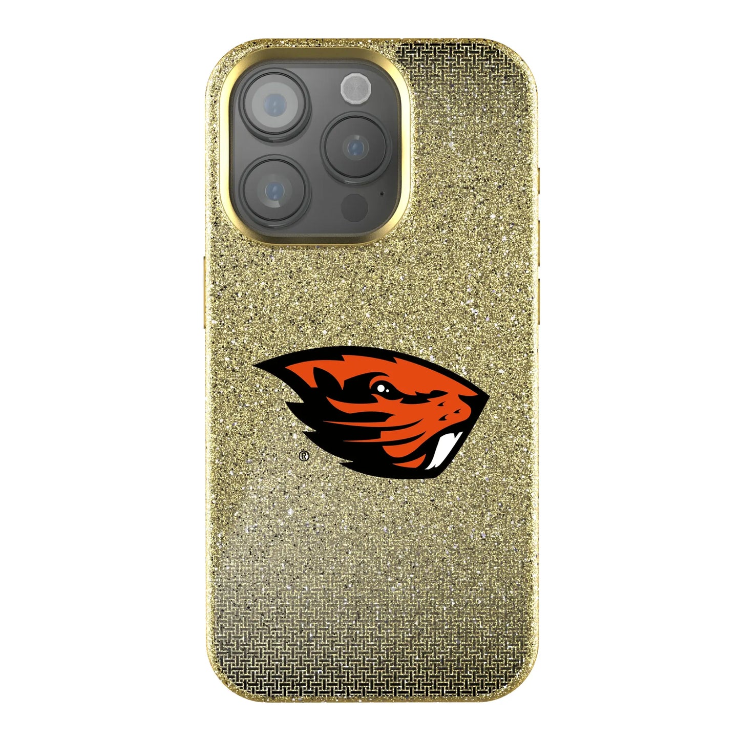 Oregon State University Beavers Linen Bling Phone Case for Apple iPhone