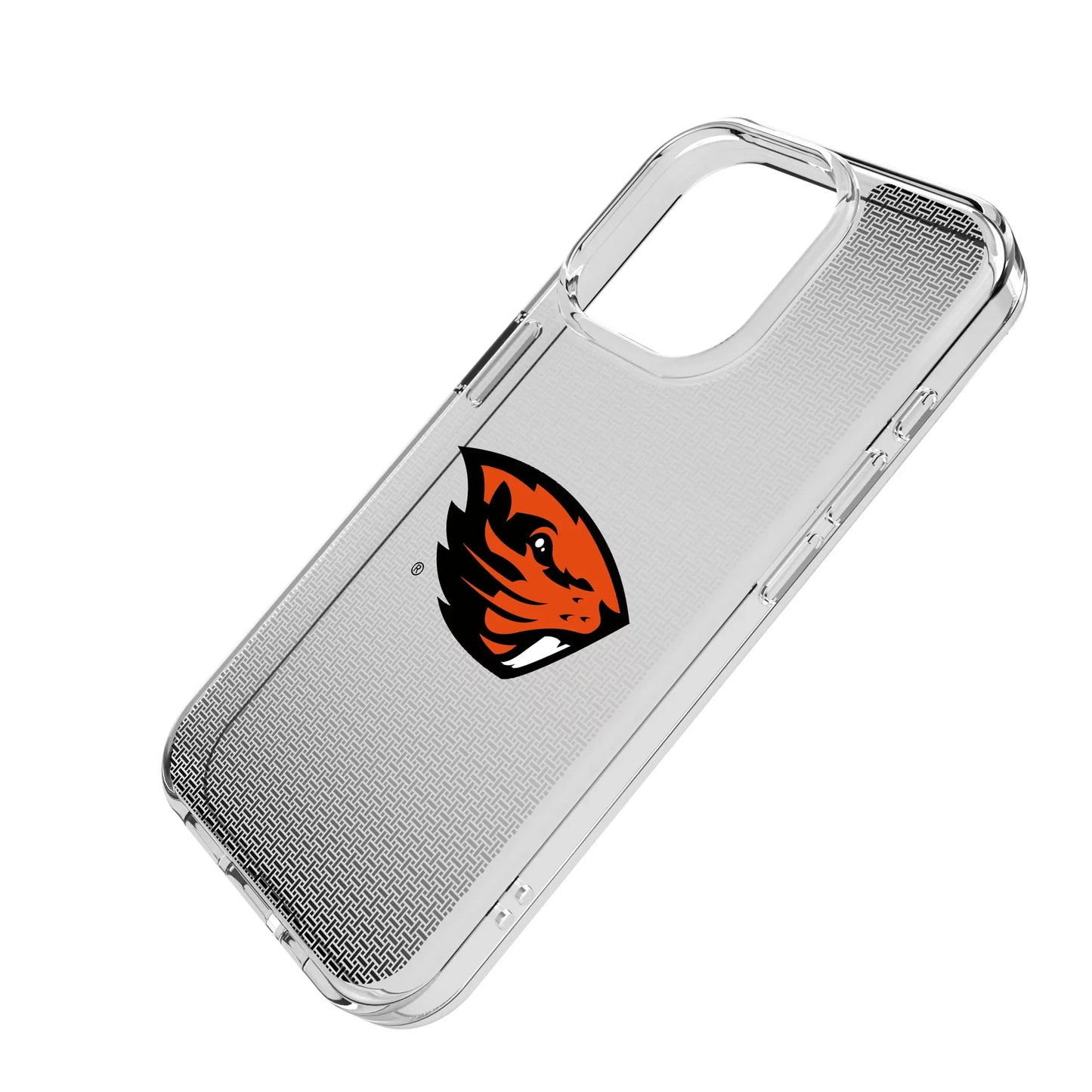 Oregon State University Beavers Linen Clear Phone Case for Apple iPhone