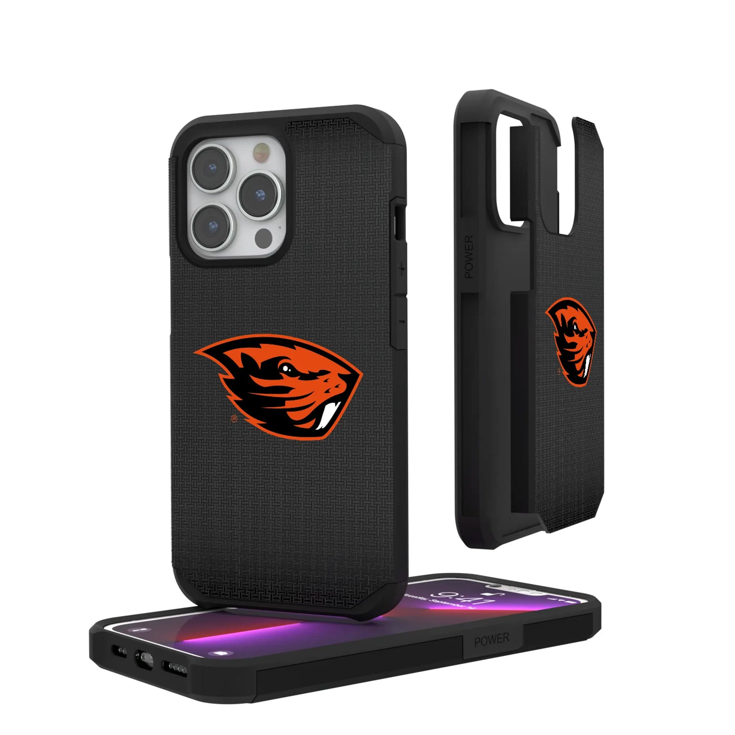 Oregon State University Beavers Linen Rugged Phone Case for Apple iPhone