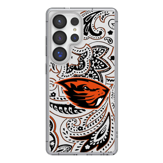 Oregon State University Beavers Paisley Clear Phone Case for Samsung Galaxy
