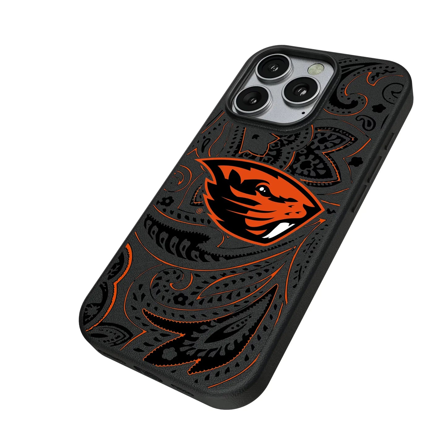 Oregon State University Beavers Paisley MagSafe Compatible Phone Case for Apple iPhone