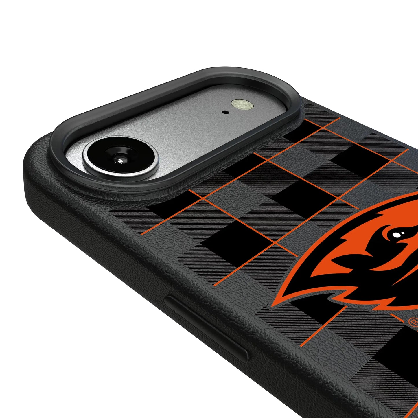 Oregon State University Beavers Plaid MagSafe Compatible Phone Case for Apple iPhone