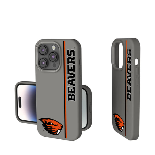 Oregon State University Beavers Sidebar Soft Touch Phone Case for Apple iPhone