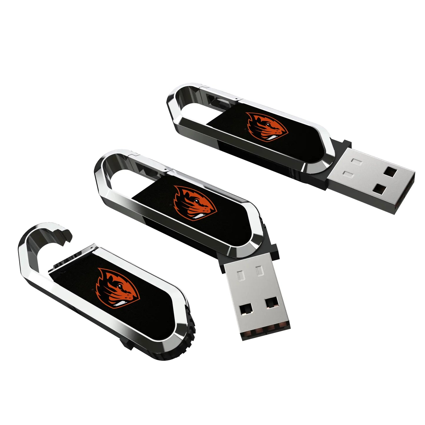 Oregon State University Beavers Solid USB 64GB Clip Style Flash Drive