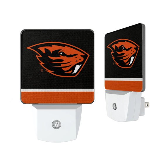 Oregon State University Beavers Stripe Night Light 2-Pack