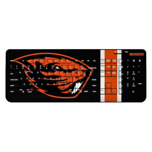 Oregon State University Beavers Stripe Wireless USB Keyboard