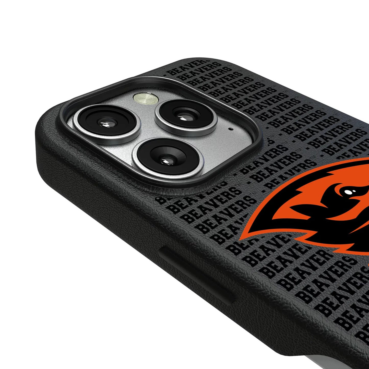 Oregon State University Beavers Text Backdrop MagSafe Compatible Phone Case for Apple iPhone
