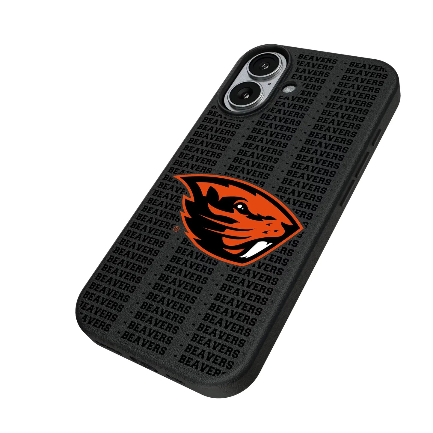 Oregon State University Beavers Text Backdrop MagSafe Compatible Phone Case for Apple iPhone