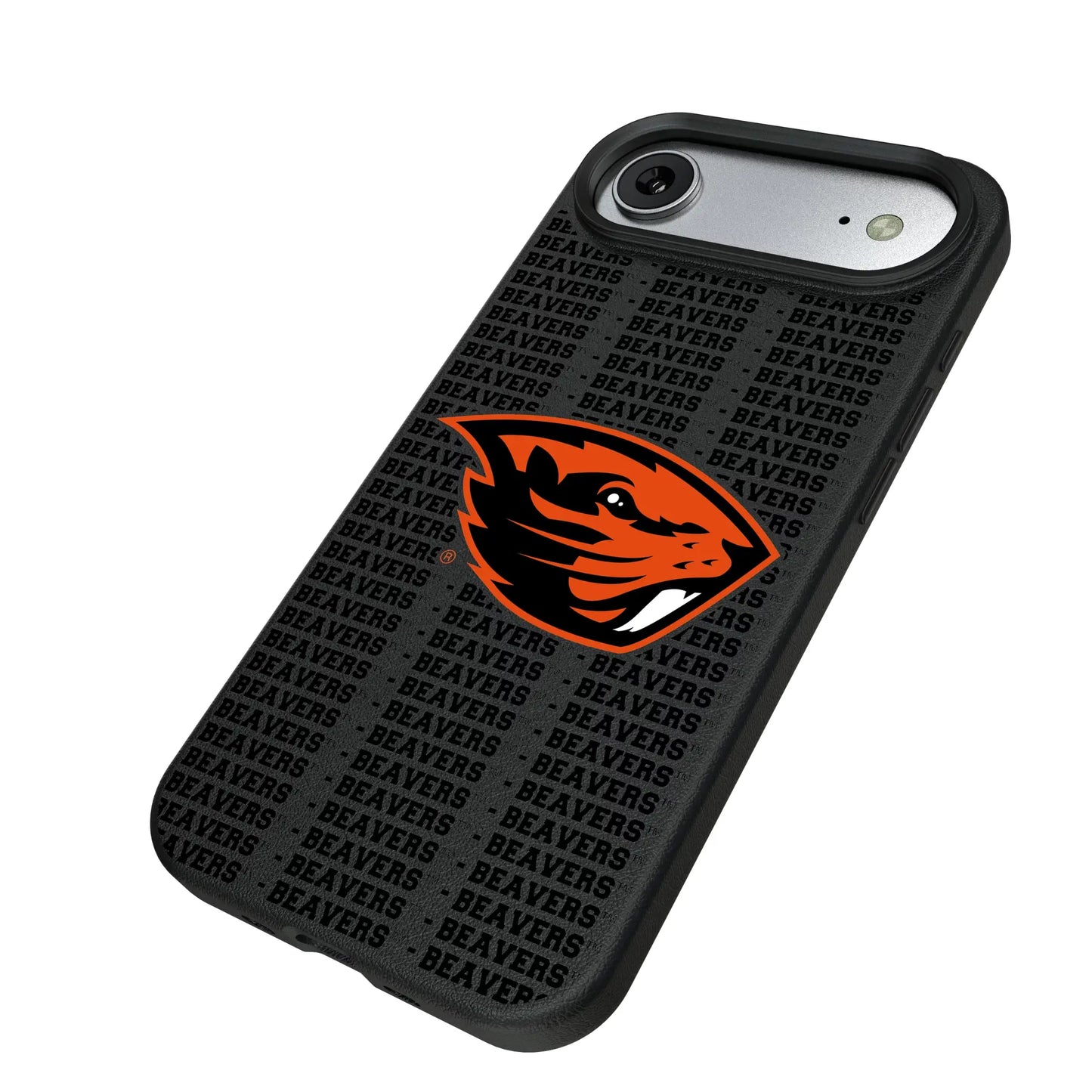 Oregon State University Beavers Text Backdrop MagSafe Compatible Phone Case for Apple iPhone