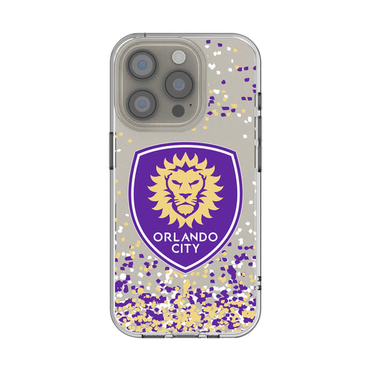 Orlando City Soccer Club Confetti Clear Phone Case for Apple iPhone