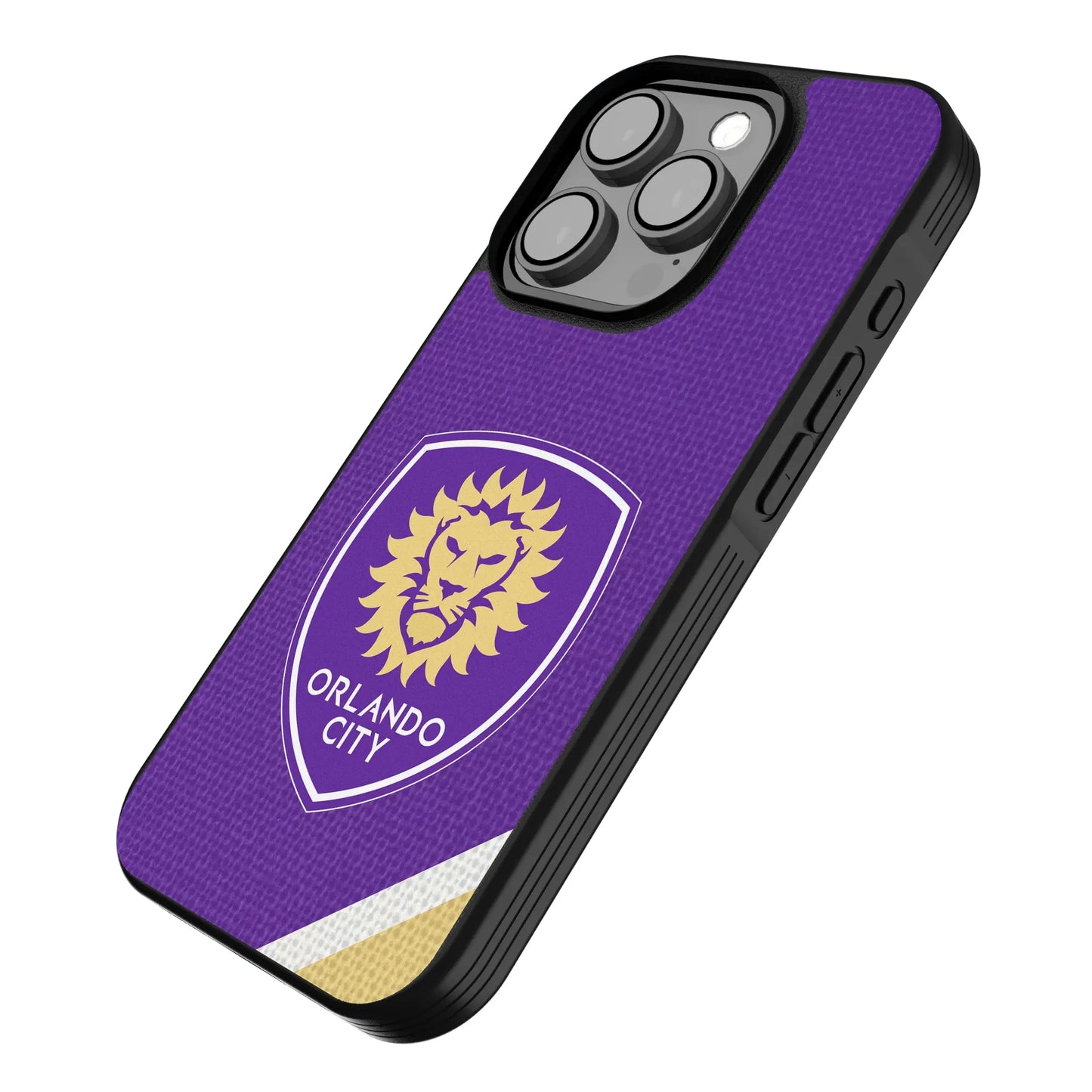 Orlando City Soccer Club Diagonal Stripe Bump Phone Case for Apple iPhone