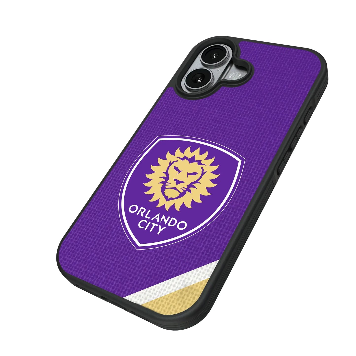 Orlando City Soccer Club Diagonal Stripe Bump Phone Case for Apple iPhone