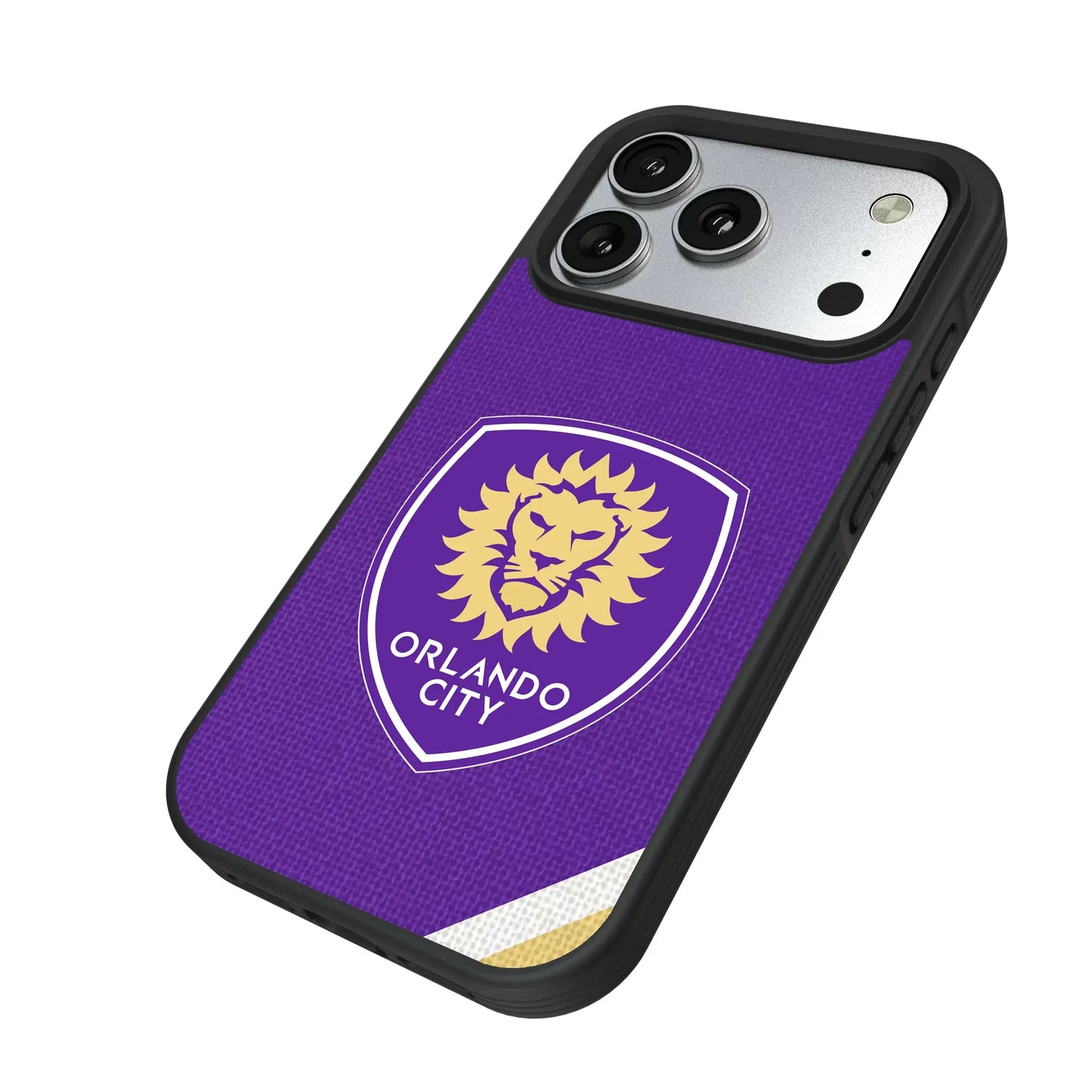 Orlando City Soccer Club Diagonal Stripe Bump Phone Case for Apple iPhone