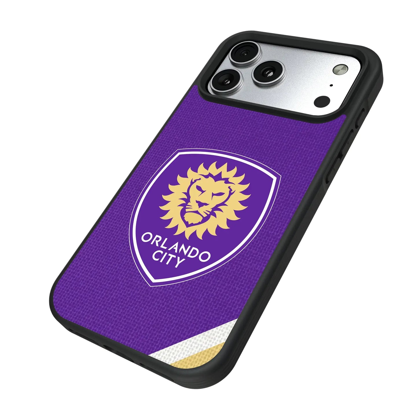 Orlando City Soccer Club Diagonal Stripe Bump Phone Case for Apple iPhone