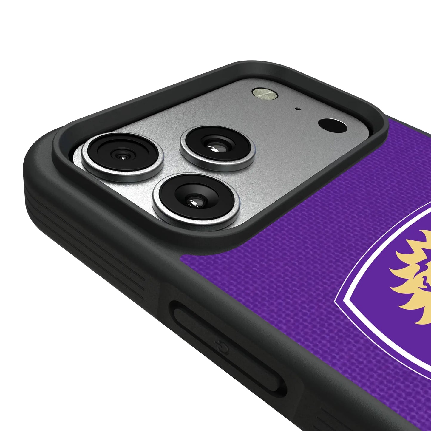 Orlando City Soccer Club Diagonal Stripe Bump Phone Case for Apple iPhone