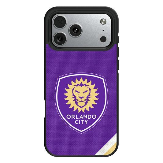 Orlando City Soccer Club Diagonal Stripe Bump Phone Case for Apple iPhone