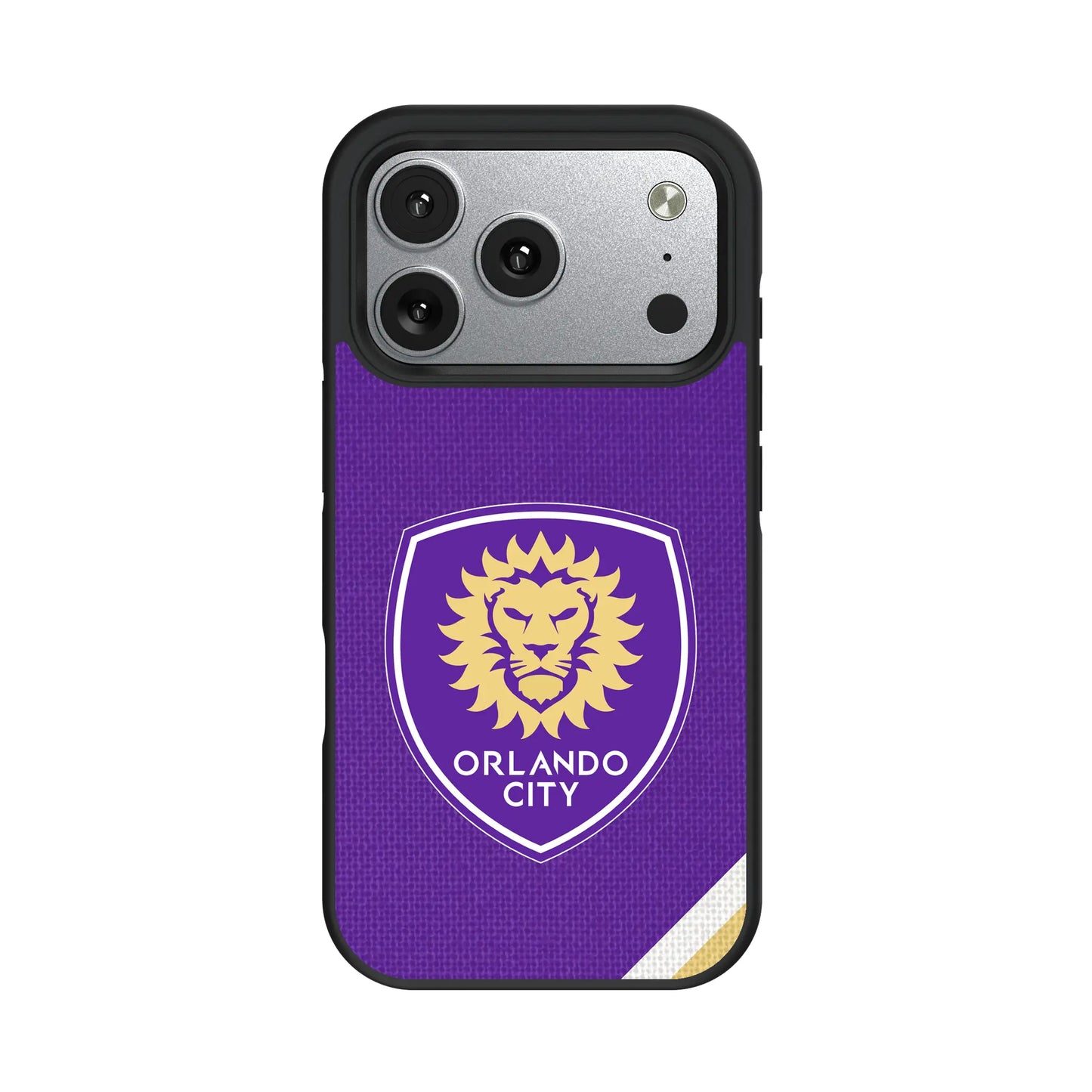 Orlando City Soccer Club Diagonal Stripe Bump Phone Case for Apple iPhone