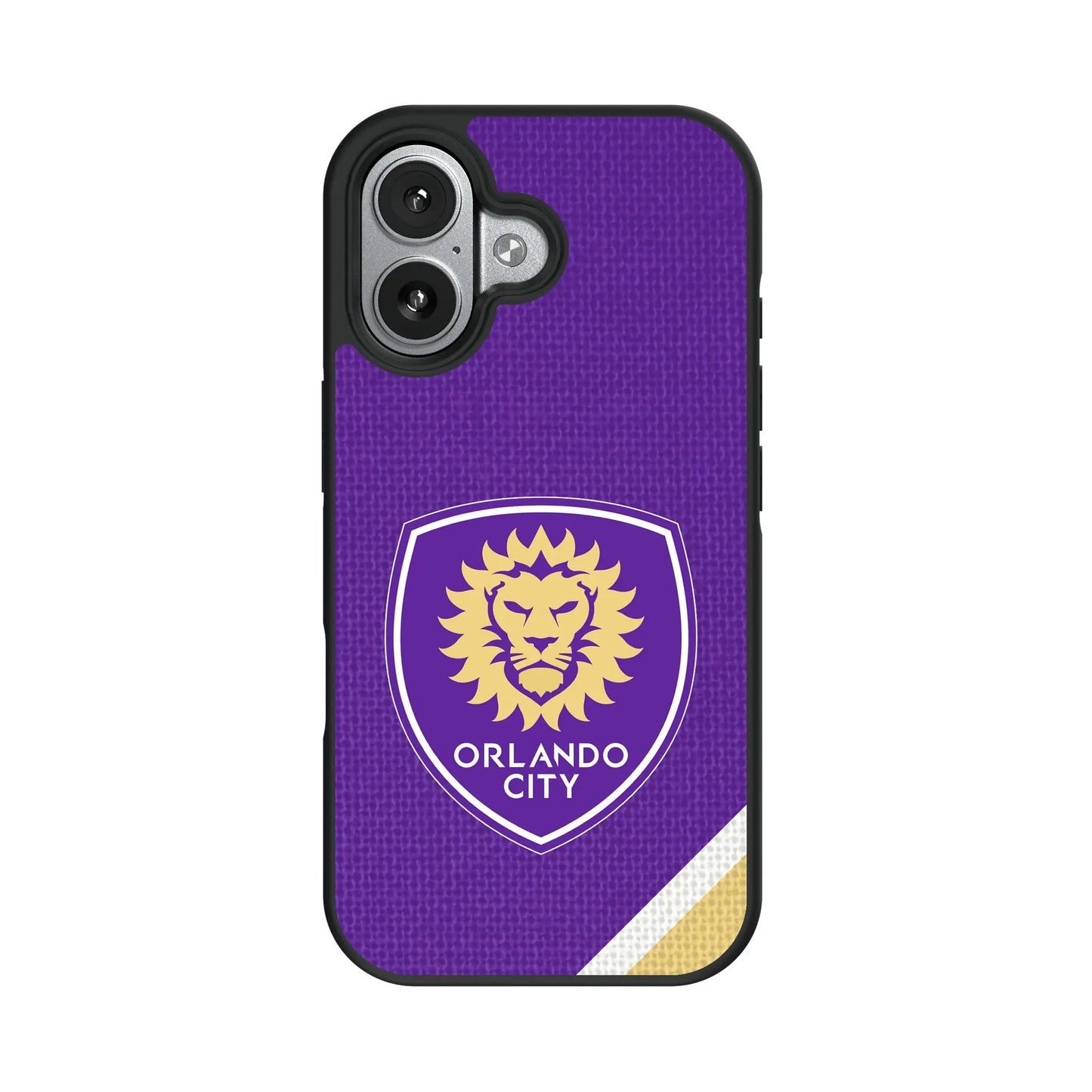 Orlando City Soccer Club Diagonal Stripe Bump Phone Case for Apple iPhone