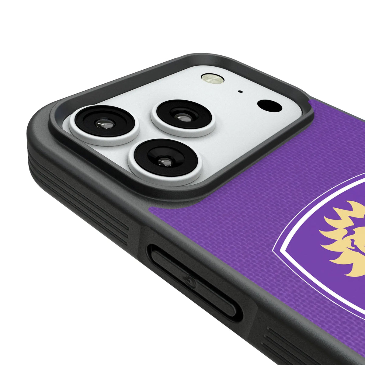Orlando City Soccer Club Diagonal Stripe Bump Phone Case for Apple iPhone