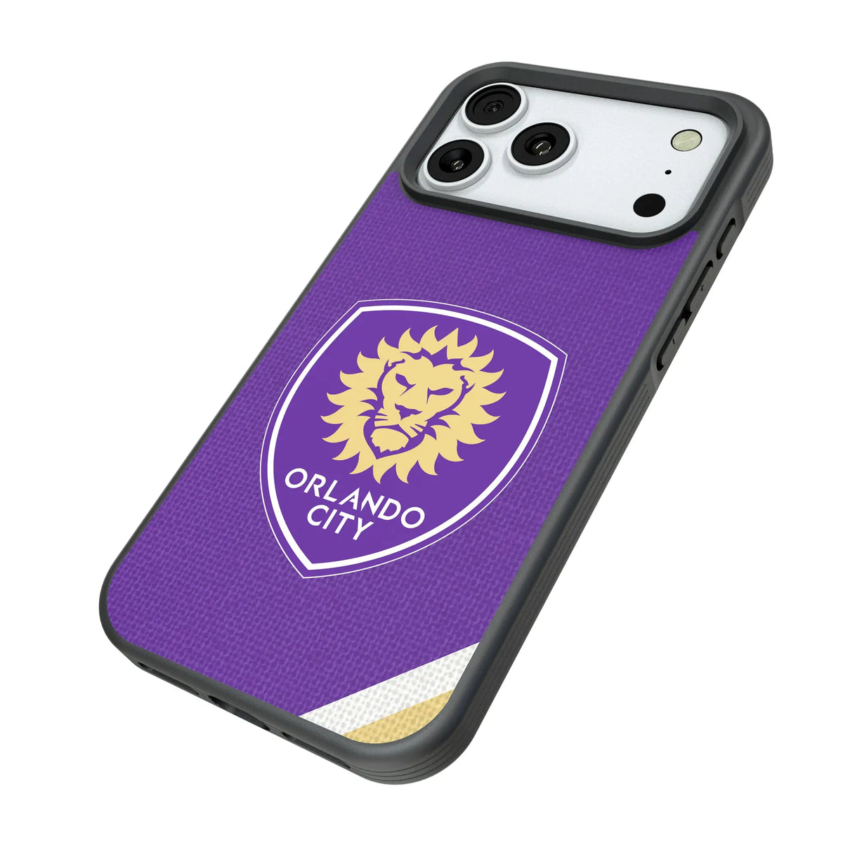 Orlando City Soccer Club Diagonal Stripe Bump Phone Case for Apple iPhone