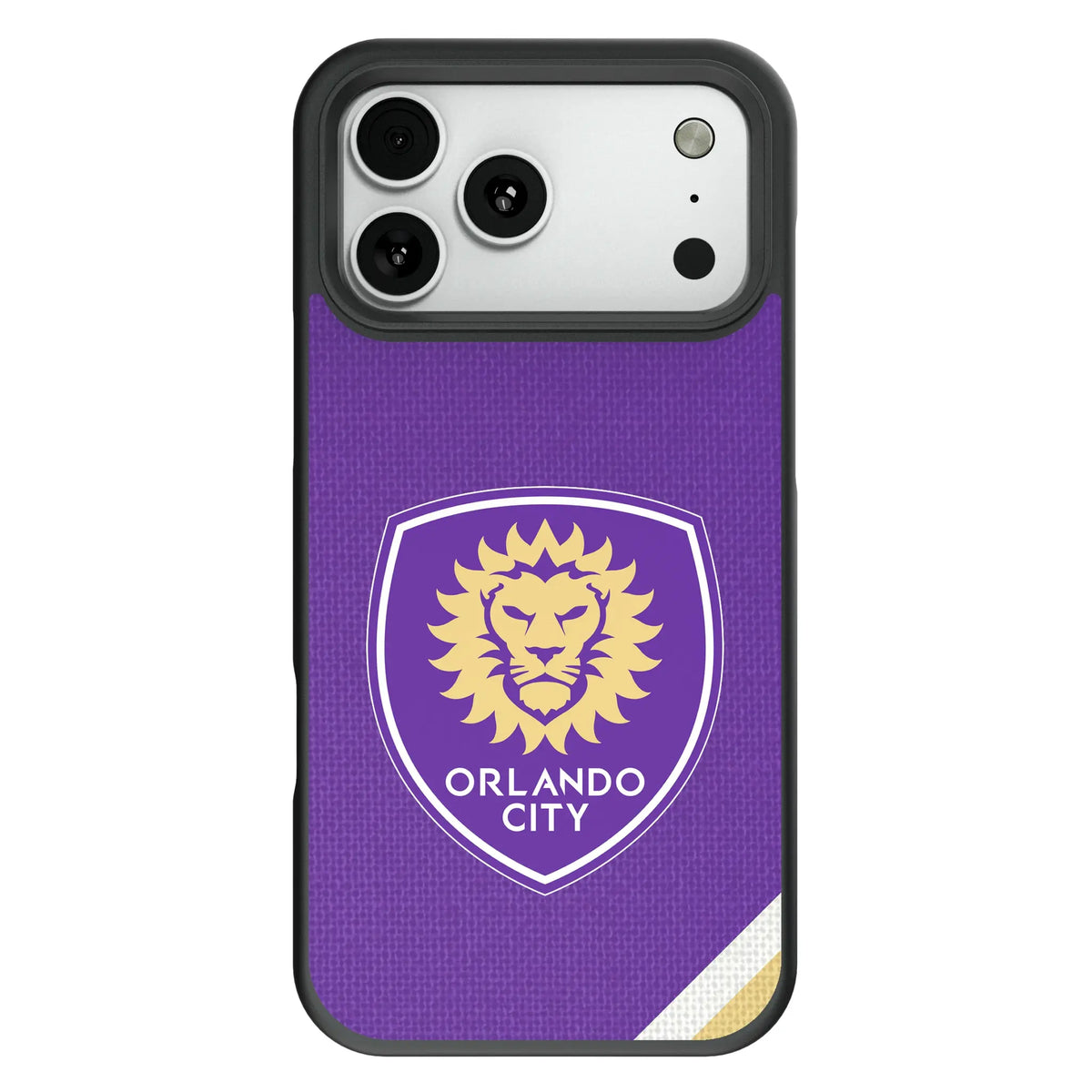 Orlando City Soccer Club Diagonal Stripe Bump Phone Case for Apple iPhone