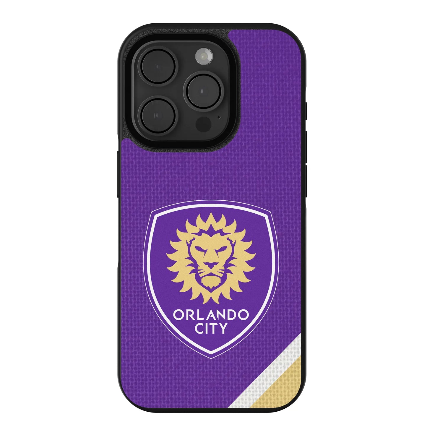 Orlando City Soccer Club Diagonal Stripe Bump Phone Case for Apple iPhone