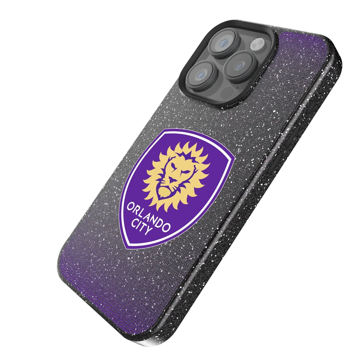 Orlando City Soccer Club Linen Black Bling Phone Case for Apple iPhone