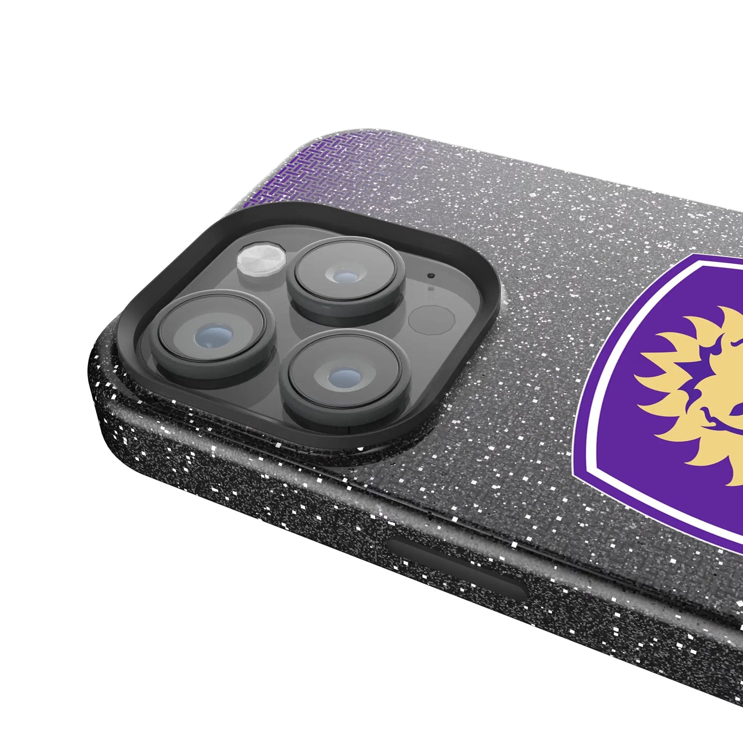 Orlando City Soccer Club Linen Black Bling Phone Case for Apple iPhone