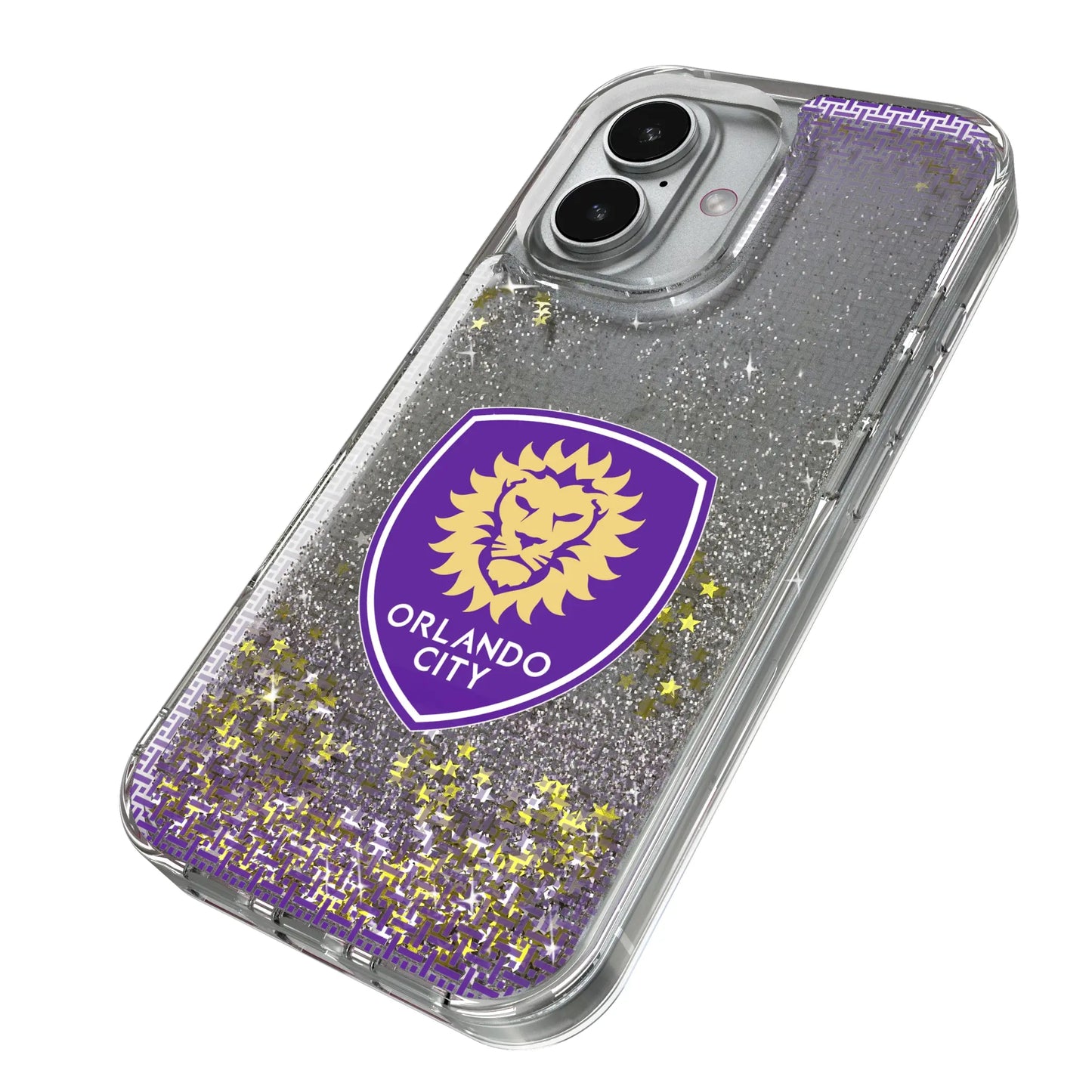Orlando City Soccer Club Linen Glitter Phone Case for Apple iPhone