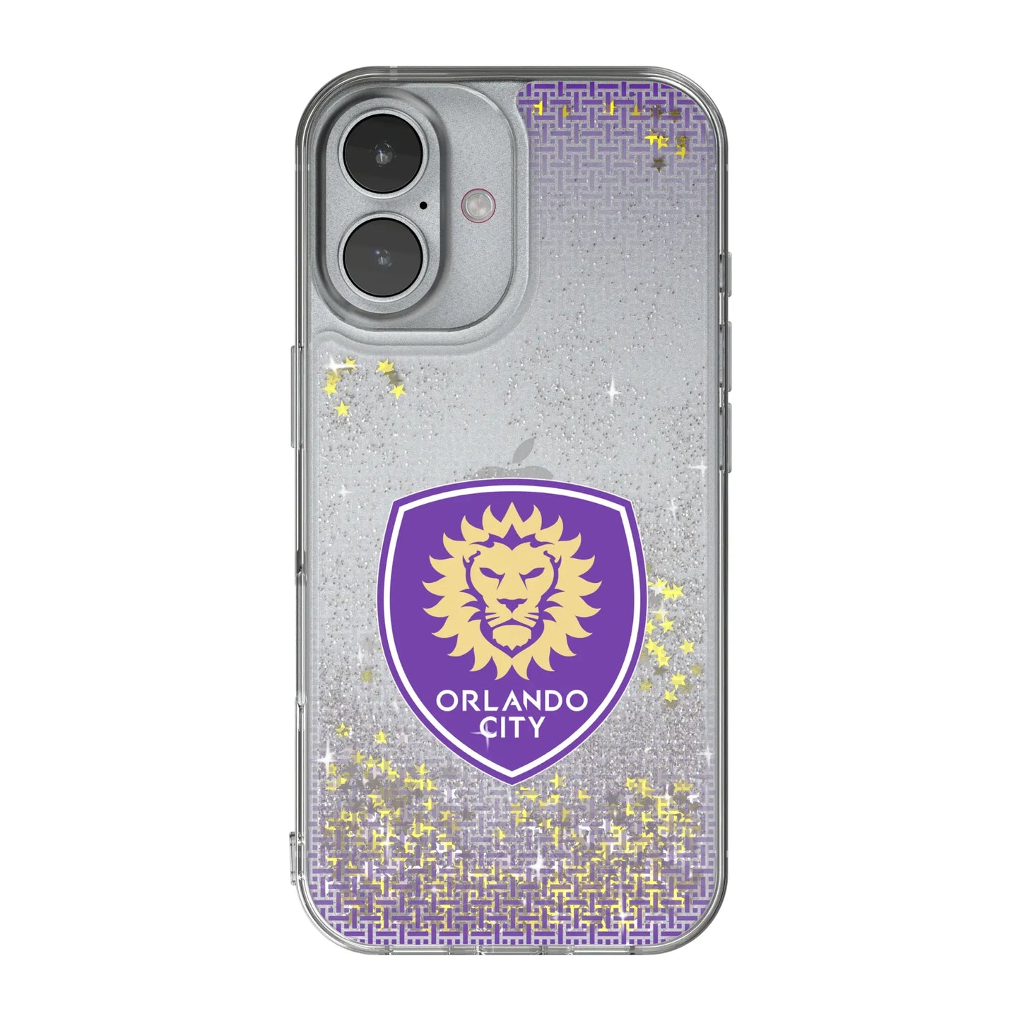 Orlando City Soccer Club Linen Glitter Phone Case for Apple iPhone