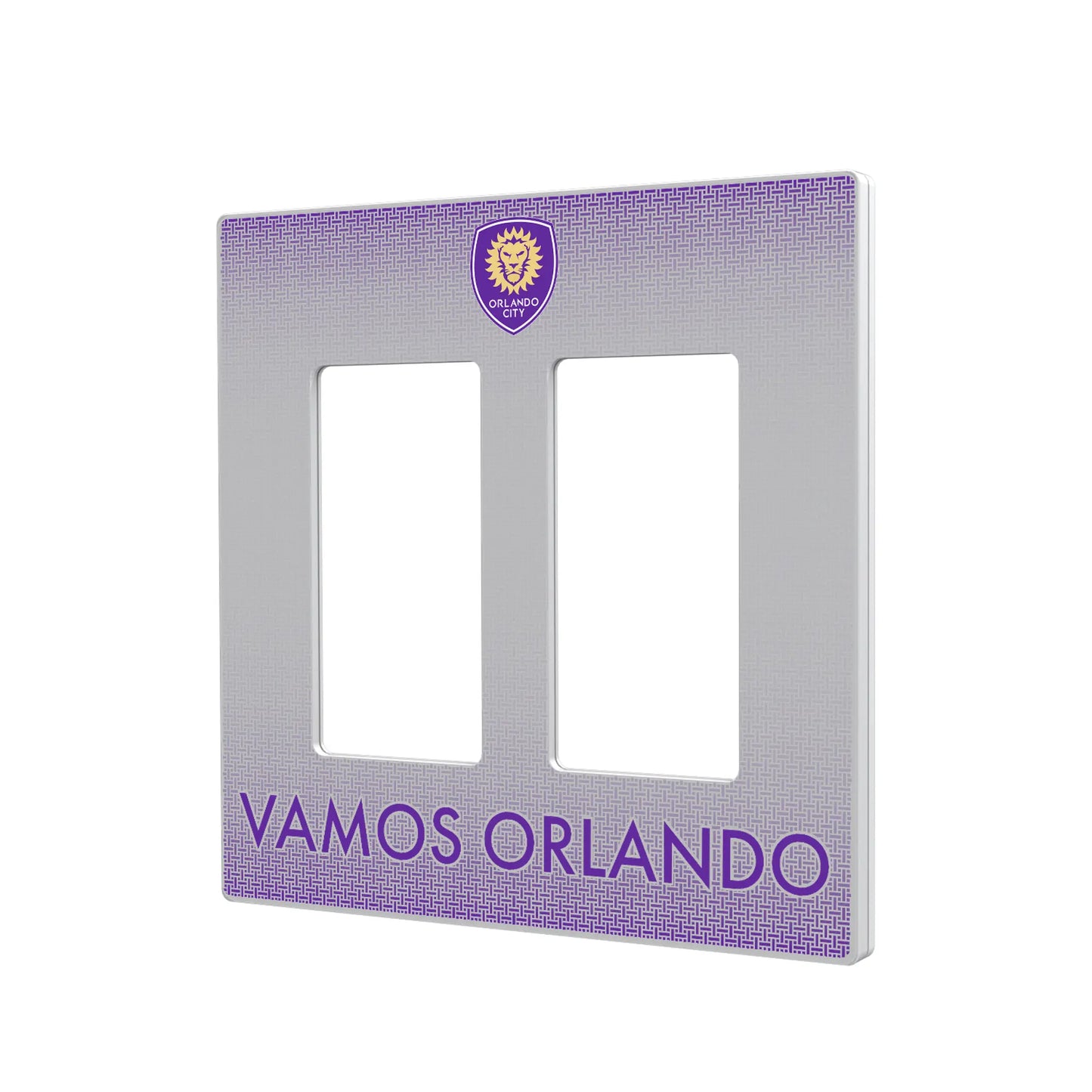 Orlando City Soccer Club Linen Hidden-Screw Light Switch Plate