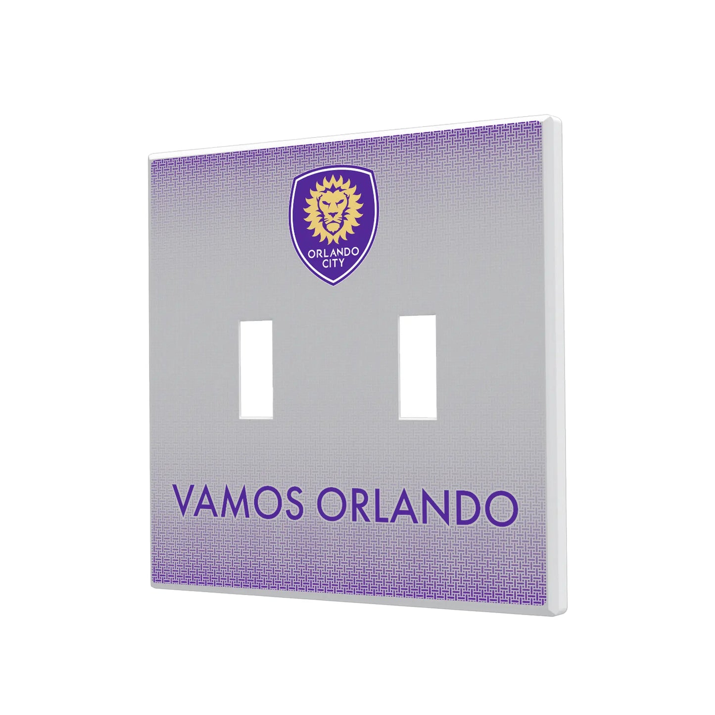 Orlando City Soccer Club Linen Hidden-Screw Light Switch Plate