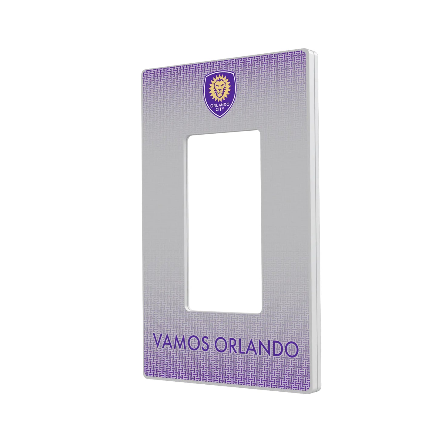 Orlando City Soccer Club Linen Hidden-Screw Light Switch Plate