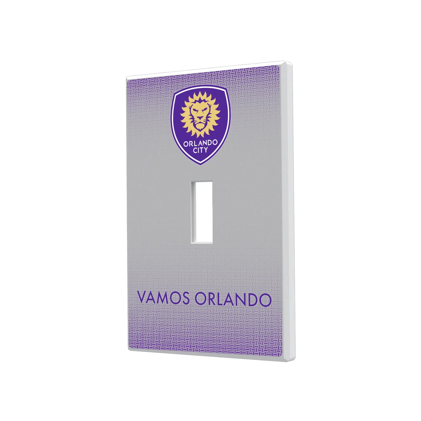 Orlando City Soccer Club Linen Hidden-Screw Light Switch Plate