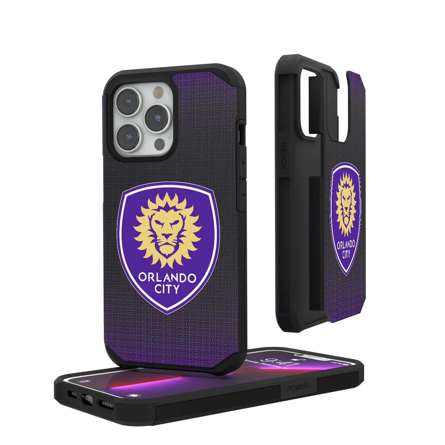 Orlando City Soccer Club Linen Rugged Phone Case for Apple iPhone