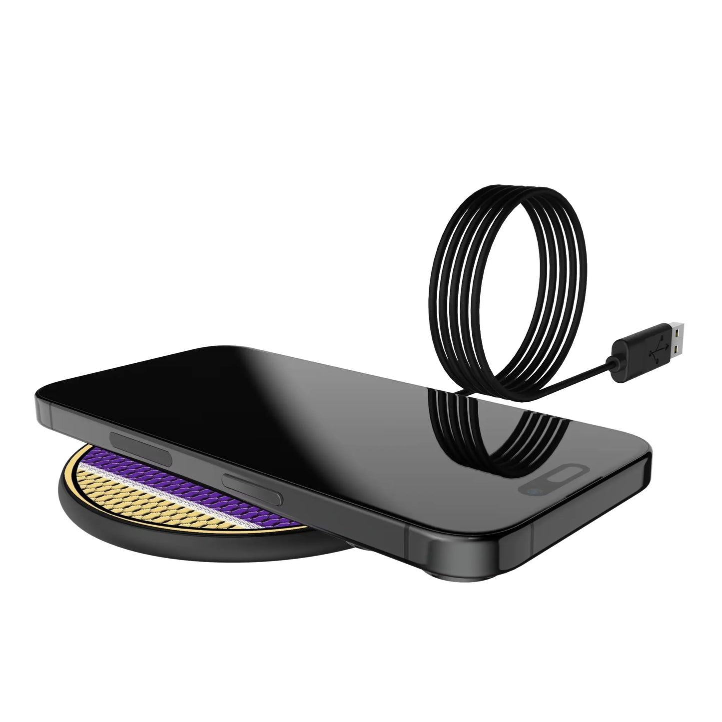 Orlando City Soccer Club Mesh 15-Watt Wireless Charger
