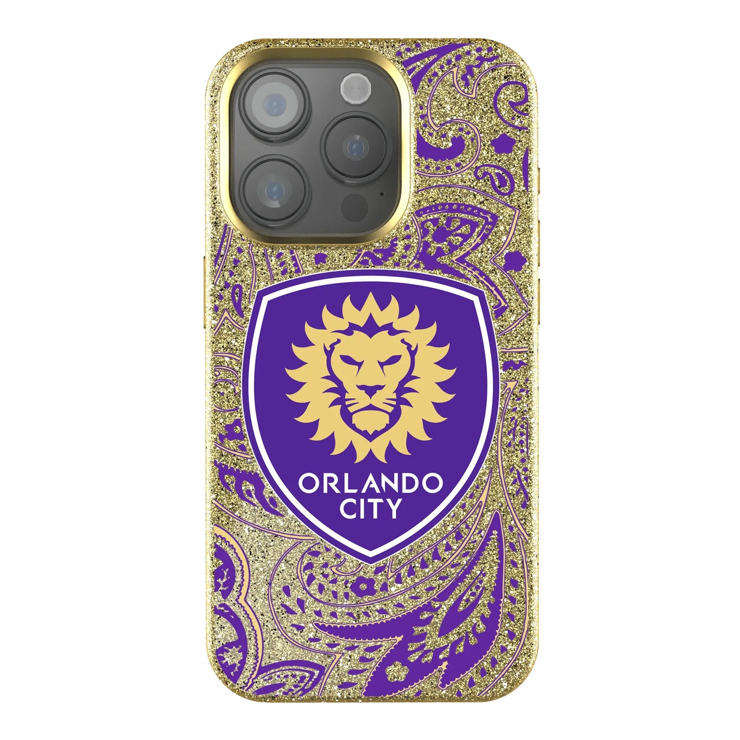 Orlando City Soccer Club Paisley Bling Phone Case for Apple iPhone