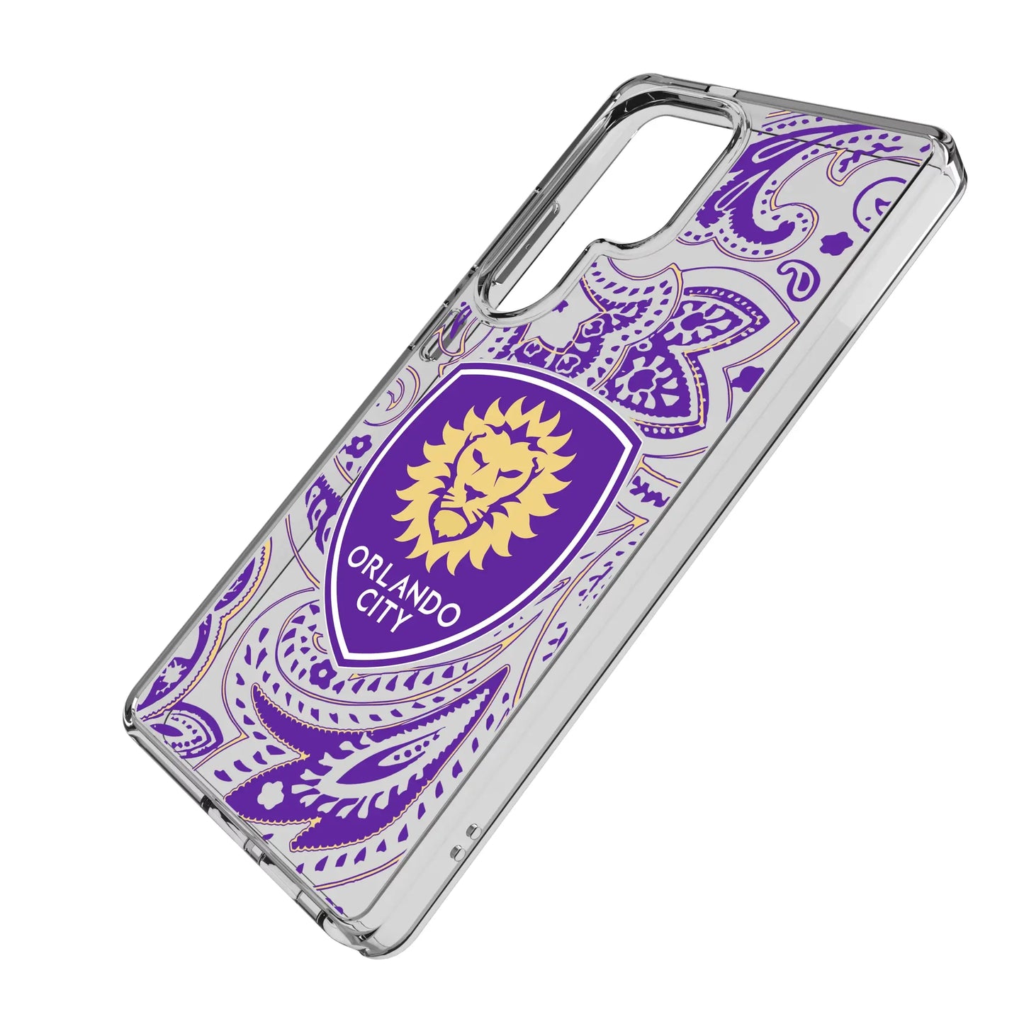 Orlando City Soccer Club Paisley Clear Phone Case for Samsung Galaxy