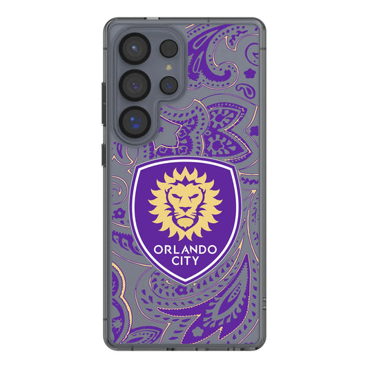 Orlando City Soccer Club Paisley Clear Phone Case for Samsung Galaxy