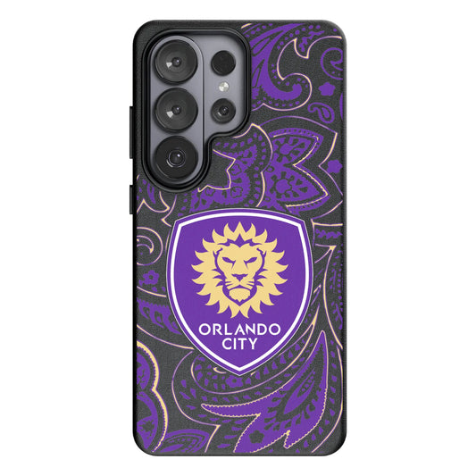 Orlando City Soccer Club Paisley MagSafe Compatible Phone Case for Samsung Galaxy