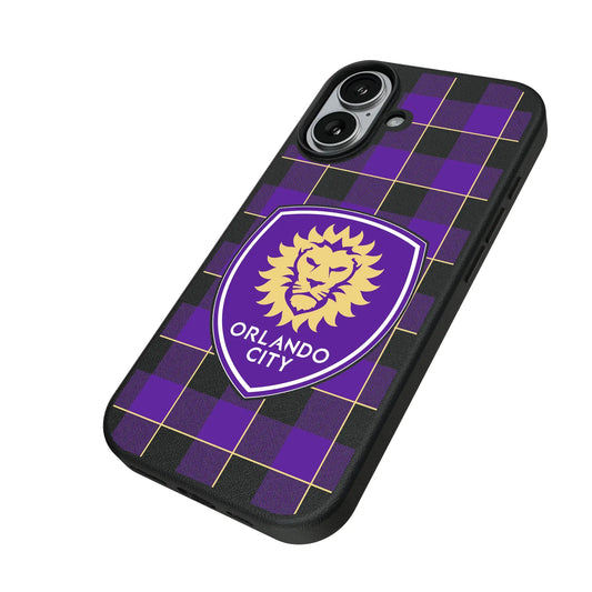 Orlando City Soccer Club Plaid MagSafe Compatible Phone Case for Apple iPhone