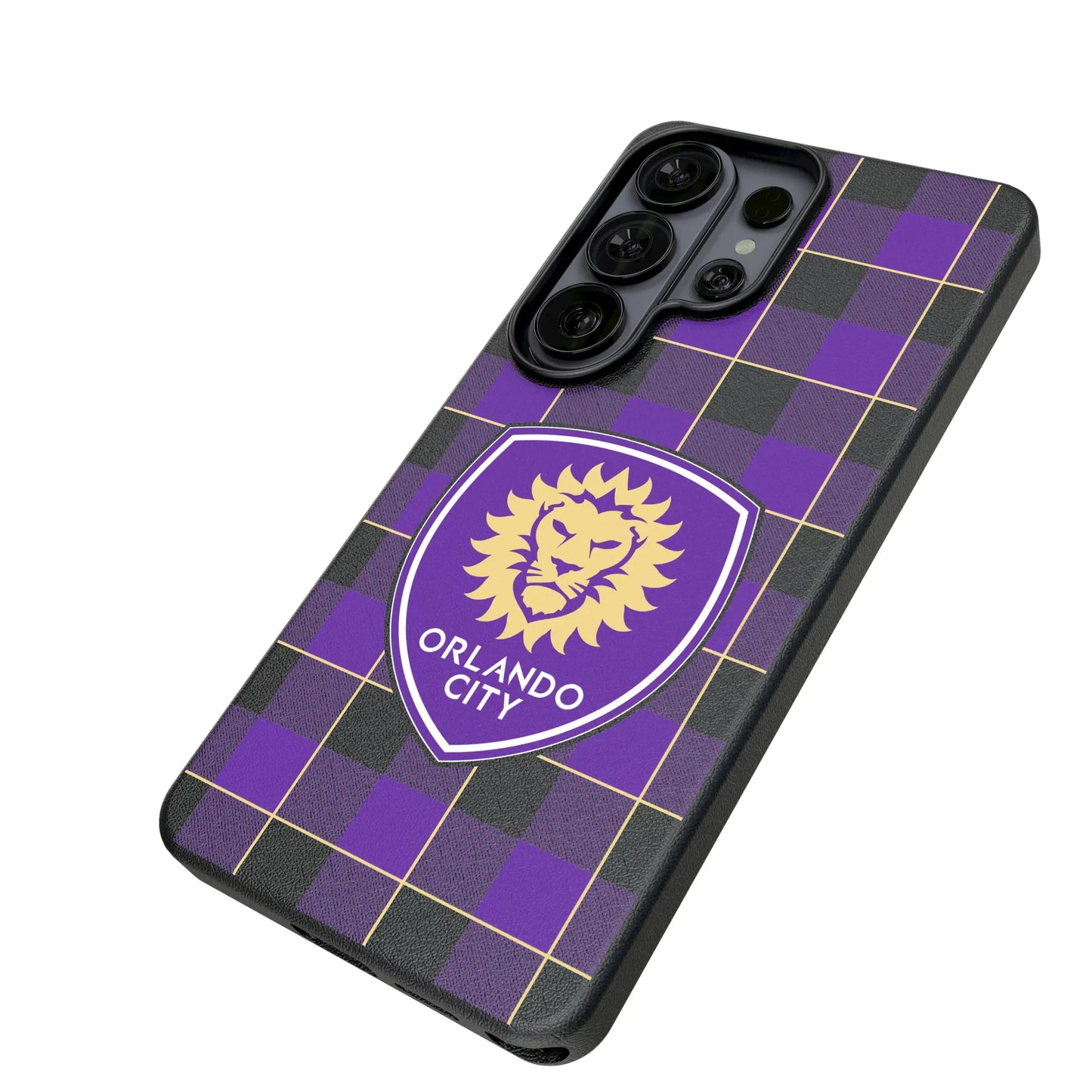 Orlando City Soccer Club Plaid MagSafe Compatible Phone Case for Samsung Galaxy