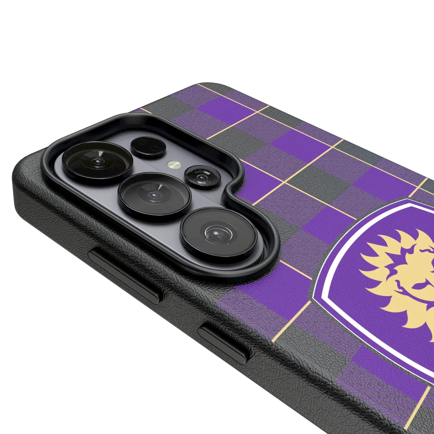 Orlando City Soccer Club Plaid MagSafe Compatible Phone Case for Samsung Galaxy